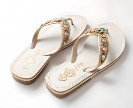 Solé Luxe Women’s Designer Leather Flip-Flops